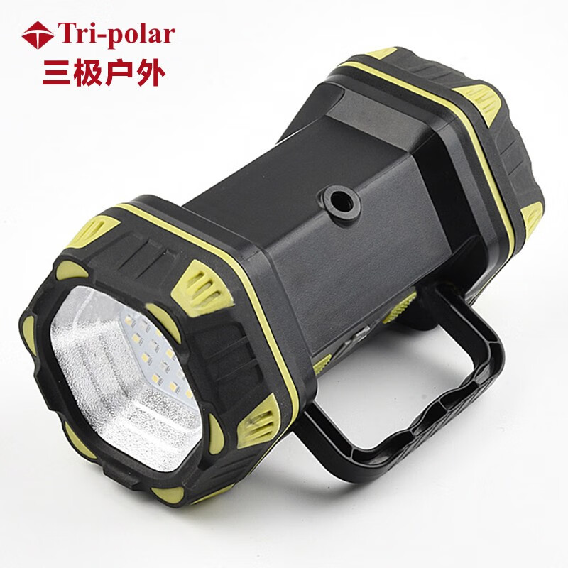 三极户外(Tri-polar)TP3388 长款变焦强光LED手电筒P70灯珠铝合金远射防水充电灯手电筒25*6*3.5cm黑色 