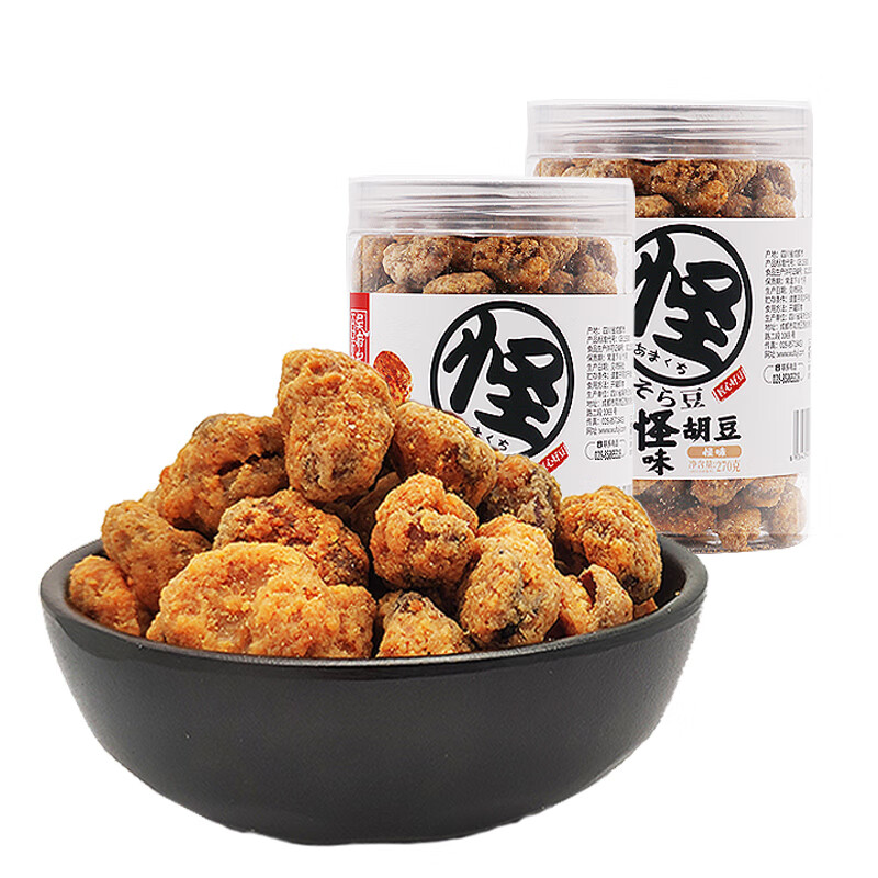 百年吴府记重庆特产怪味胡豆罐装270g麻辣香甜酥脆零食 怪味胡豆罐装270g