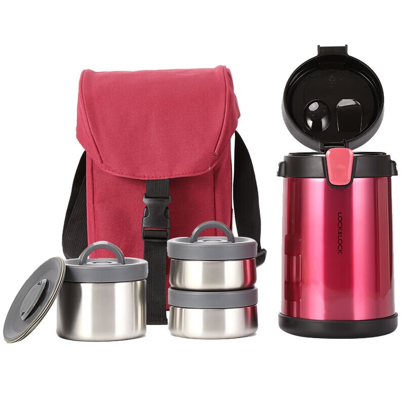 乐扣乐扣  不锈钢2L保温饭盒桶LHC8034