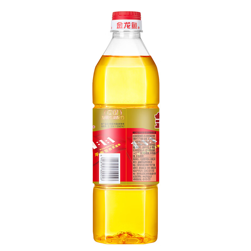 金龙鱼食用油 浸出黄金比例食用调和油 900ml 一桶 