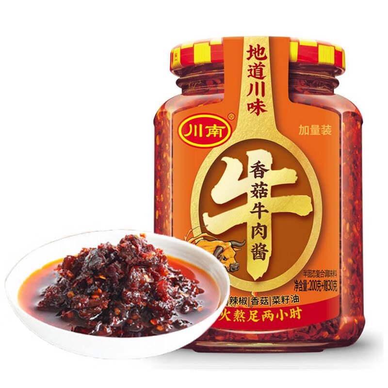 川南香菇牛肉酱230g  酱料辣椒酱香菇酱拌饭拌面酱调味品凉拌菜调味料 香菇牛肉酱230g