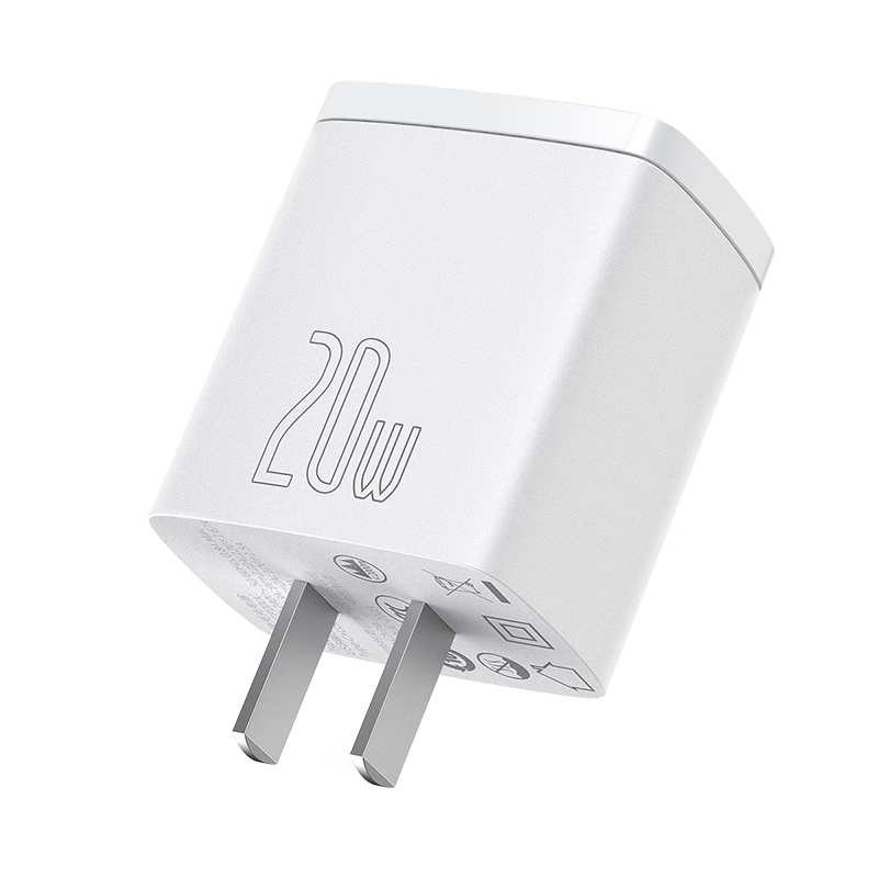 倍思苹果充电器iPhone15/14充电头PD20W多口快充头USB/Type-C插头适用iPad/13ProMax华为小米手机平板 20W U+C【低温材料】 白✅品质认证·快充不伤机