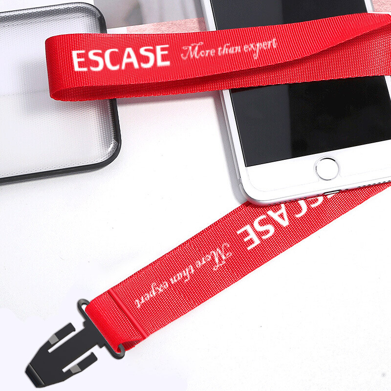 ESCASE 手机挂绳 挂脖/胸牌挂绳挂脖绳适用苹果iPhone11promax华为p40小米10/se2/oppo等手机 ES-ZP中国红 宽绳-中国红