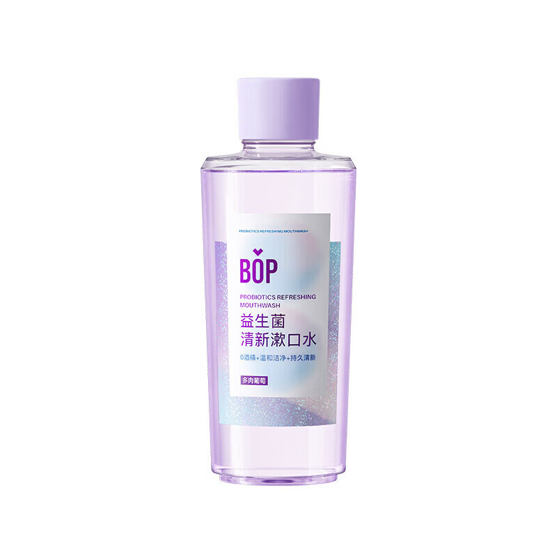 bop 专研益生菌漱口水多肉葡萄口味500ml 