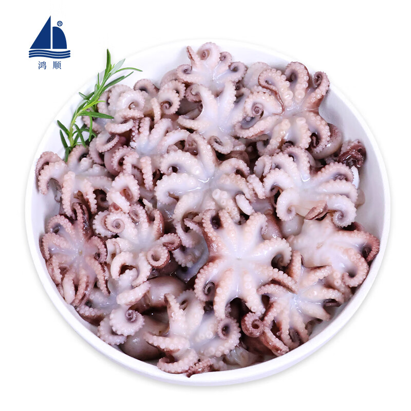 鸿顺八爪鱼1斤装 去牙鲜活速冻小章鱼 火锅食材 生鲜冻品 