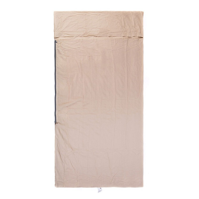 挪客NH 户外睡袋全棉露营旅行被套内胆 亚麻色100x210mm