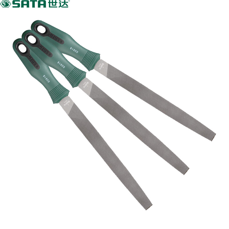 世达 SATA 03918 中齿平锉 钳工锉刀 扁锉 12寸 12寸 03918碳素钢