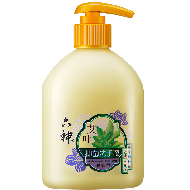 六神洗手液 艾叶植物抑菌易冲洗 祛味型 500ml