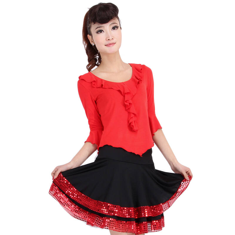 2014秋季新款 哈梵 广场舞服装套装新款 拉丁舞