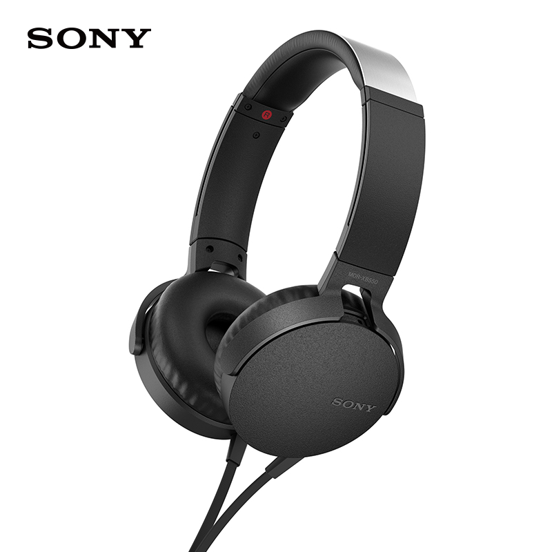 索尼（SONY）MDR-XB550AP 重低音立体声耳机 头戴式 黑色