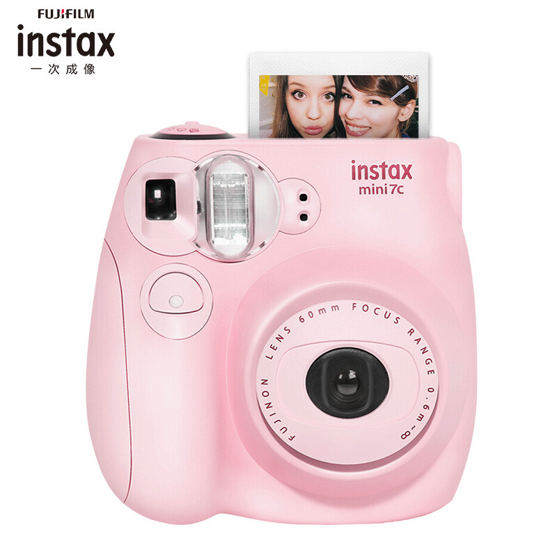 富士instax立拍立得 一次成像相机 mini7c 樱粉