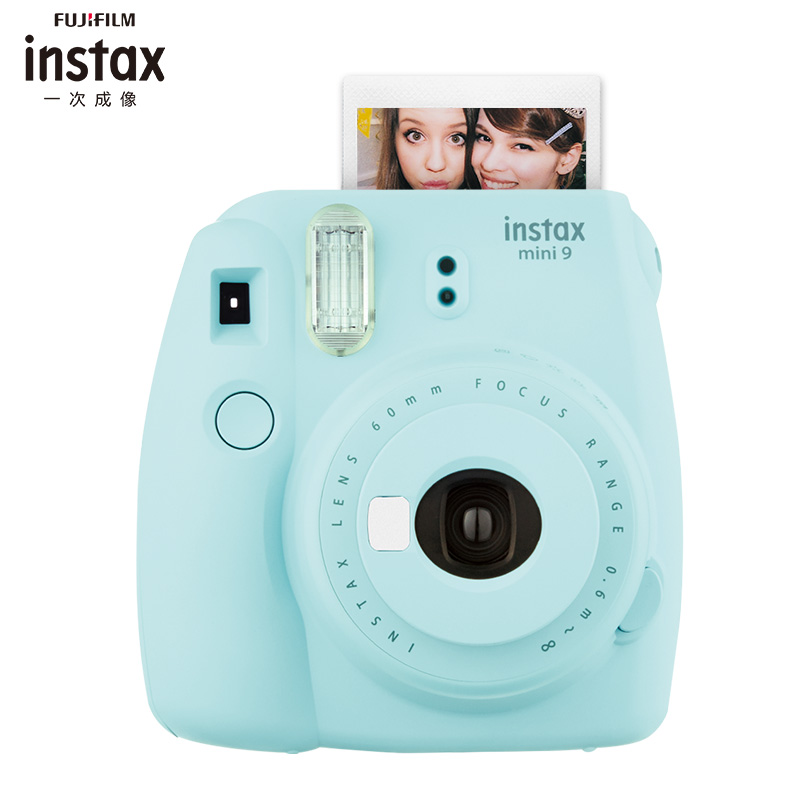 富士instax立拍立得 一次成像相机 mini9 (mini8升级款) 冰霜蓝