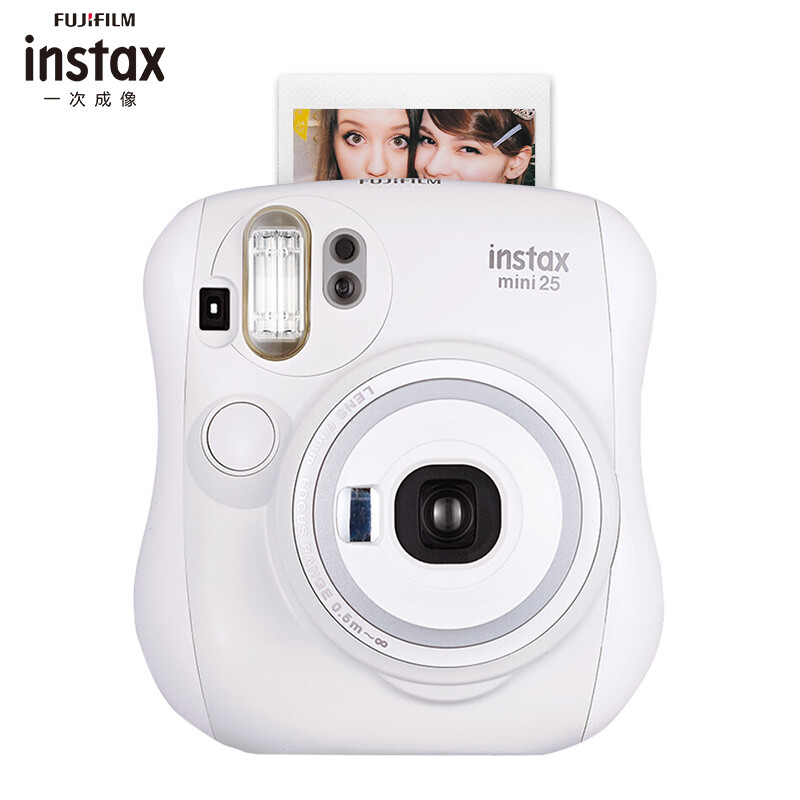 富士instax立拍立得 一次成像相机 mini25 白色