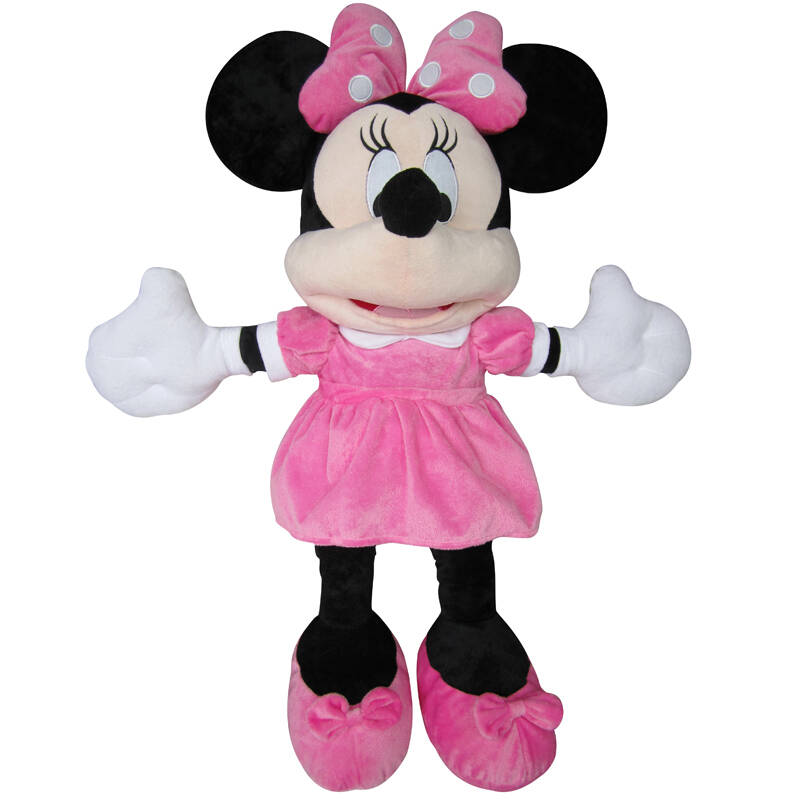 妙妙屋系列毛绒玩具唐老鸭公仔 维尼熊玩偶布娃娃送女生 粉色米妮47cm