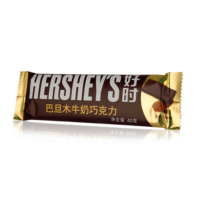 好时 Hershey’s 巴旦木牛奶巧克力排块 休闲零食糖果 办公室零食 分享装 40g