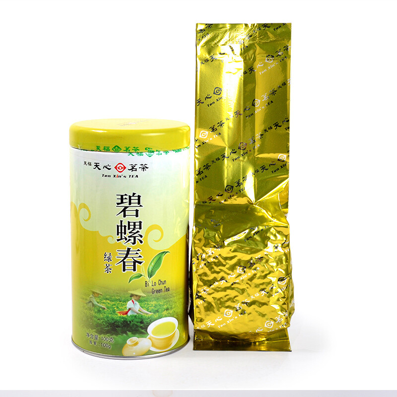 天福天心茗茶 碧螺春 绿茶 茶叶 100克/罐_天福天心茗茶（Ten Xin's TEA）