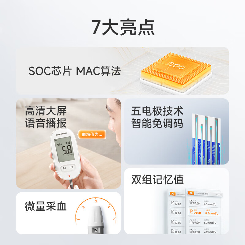 鱼跃悦准IV型血糖仪图片