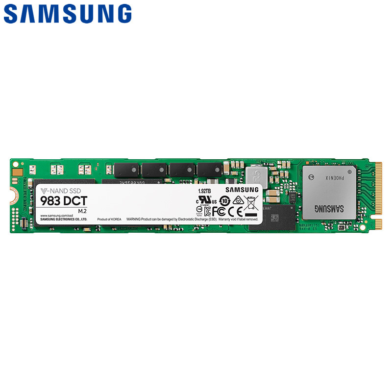 三星(samsung) 983 dct 1.92t nvme m.2企业级固态硬盘