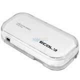 �˿�����ECOLA��USB-HUB04WT Megoϵ��ˮ�����4��USB������  ͸���ף���1��USB�ӳ��ߣ�