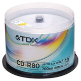 TDK CD-R 52�� 700MB �������� 50ƬͰװ ��¼��