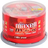 ���������Maxell��DVD-R 16�� 4.7G ̨�� ������� Ͱװ50Ƭ ��¼��