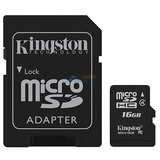 ��ʿ�٣�Kingston��16GB Class4 TF(Micro SD)�洢����SDC4/16GB����SD��������