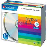 ������Verbatim��DVD-R 16�� 4.7G �ʺ�ϵ�� 10Ƭ��װ ��¼��