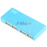 ���kawau�� H208 USB2.0 HUB 4�ڸ�����չ������ ��ɫ(����USB�� �ʼǱ�ר��)