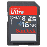 SanDisk�����ϣ�Ultra 16GB �������SDHC�洢����Class6��30MB/s