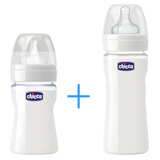 chicco���ڲ�����ƿ��轺����150ml+�Ǹ߿��ڲ�����ƿ240ML��轺����