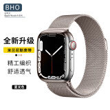 BHO 适用于苹果手表表带 金属磁吸米兰尼斯表带Apple watch7/6/5/4/3/2表带