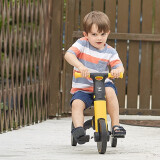 德國(Hape)兒童滑行車騎行踏行二合一折疊車金屬學步車避震寶寶平衡車玩具兒童新年禮物 18個月+ E8467