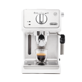德龙（Delonghi）咖啡机 趣享系列半自动咖啡机 意式浓缩家用泵压式 可调节奶泡 ECP35.31.W 白色