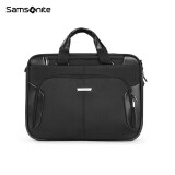 Samsonite/新秀丽电脑包男士电脑内胆包商务公文包可挂靠手提包实用便携BP0*09009黑色15.6英寸
