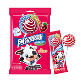 阿尔卑斯 草莓牛奶棒200g(20支) 棒棒糖果休闲零食儿童水果节日零食