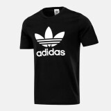 阿迪达斯 （adidas）三叶草男装夏季新款运动服跑步训练透气休闲圆领短袖T恤 H06642 H06642 M