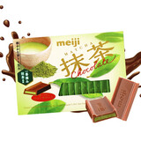 明治抹茶巧克力盒装26片120g(代可可脂) 日本进口零食生日礼物送女友