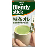 【日本原装进口】 AGF Blendy 宇治抹茶欧蕾拿铁速溶奶茶 6条装 网红进口冲饮