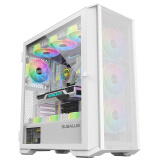 大水牛（BUBALUS）守护者S301 白色 台式电脑主机箱(顶置+前置双360水冷位/支持E-ATX/玻璃全侧透/12风扇位)