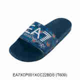 阿玛尼（ARMANI）拖鞋 经典logo压纹露趾拖鞋男士（EMPORIO ARMANI 2024春季新款） EA7XCP001XCC22BDS (T609) 40