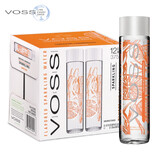 芙丝（VOSS）挪威原装进口柑橘柠檬草苏打气泡水饮料无糖375ml*12瓶(玻璃瓶)