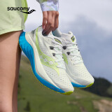 Saucony索康尼啡速4跑步鞋女缓震回弹马拉松竞速训练鞋白绿37