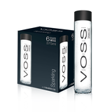 芙丝（VOSS）挪威进口苏打水气泡水(含气) 375ml*6瓶(玻璃瓶) 礼盒装年货送礼