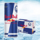 红牛Red Bull奥地利进口维生素功能运动饮料含汽劲能风味250ml*24罐