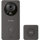 TP-LINK 可视门铃监控家用智能电子猫眼门口摄像头 无线wifi远程对讲300W超清夜视 DB52C棕 可充锂电池版