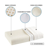 梦洁 MAISON 枕芯 泰国进口乳胶枕 93%乳胶含量 天然乳胶枕头 抗菌防螨黑科技60*38cm