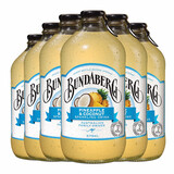 宾得宝（Bundaberg）含气菠萝椰子味饮料375ml*6瓶装 澳州进口网红发酵果汁气泡水