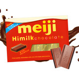 明治钢琴香浓牛奶巧克力盒装26片120g(代可可脂) 日本进口情人节礼物