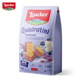 莱家loacker蓝莓酸奶夹心威化饼干220g进口宿舍办公室健康下午茶零食