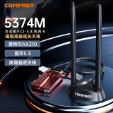 COMFAST AX210PLUS无线网卡WiFi6双频千兆PCI-E内置无线网卡5374M+蓝牙5.3二合一无线网络wifi接收器